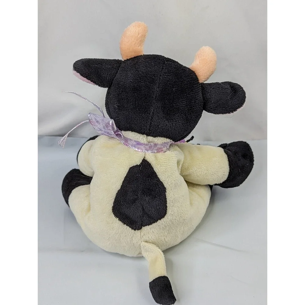 Walmart Cow Bull Plush 8 Inch Purple Bee Insect Black‎ Cream Stuffed Animal Toy